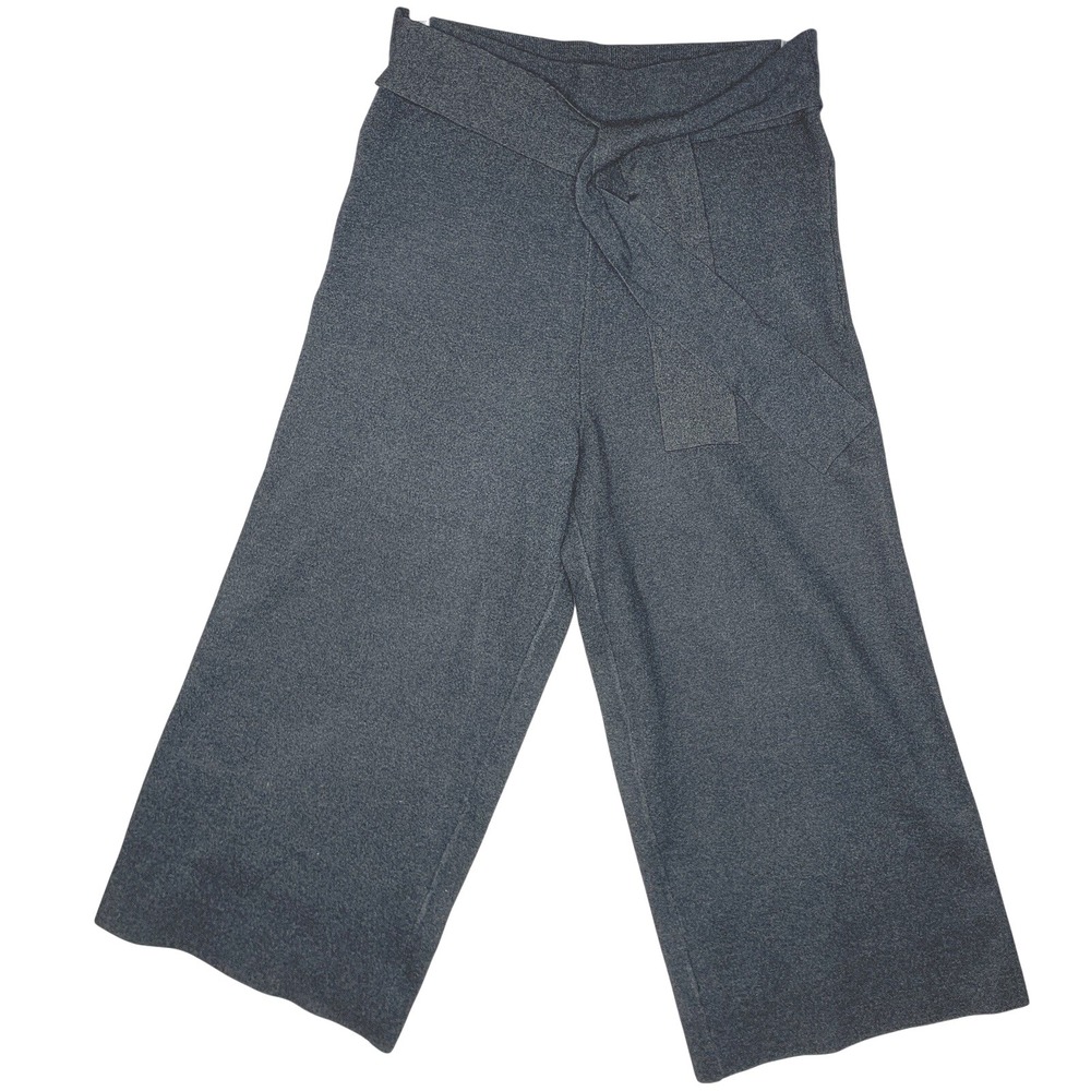 Saks Fifth Avenue Gaucho Pants Women's Charcoal Grey Medium Stretchy Ultra Soft